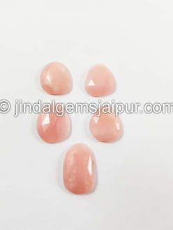 Pink Opal Rose Cut Slices
